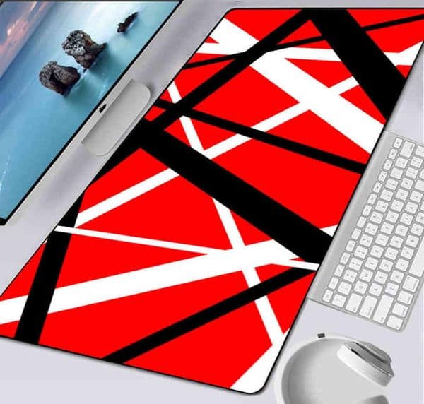 Large Gaming Mouse Pad Computer Mousepad PC Gamer Mouse Mat Laptop Mausepad Eddie Van Halen Graphic Guitar Keyboard Mat Desk Pad G