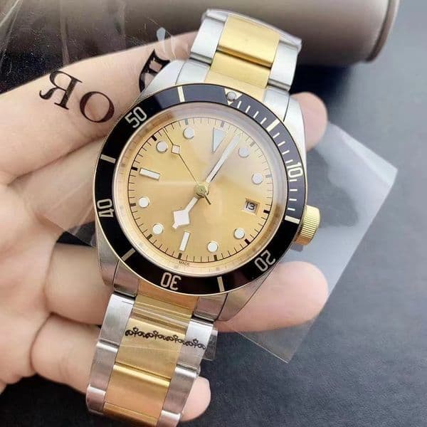 2022-mens automatic mechanical watches classic style 42mm full stainless steel strap top quality wristwatches super luminous tuddorr 01-2