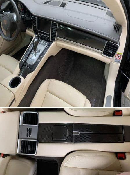 For Porsche Panamera 20102016 Self Adhesive Car Stickers 3D 5D Carbon Fiber Car stickers and Decals Car Styling Accessories
