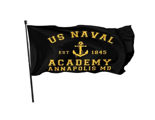 US Naval Academy Flags Banners 3039 x 5039ft 100D Polyester Vivid Color With Two Brass Grommets