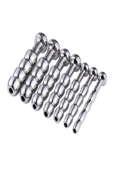 Male Device Stainless steel Penis Plug Urethral Tube Catheter Sounding Bead Stimulate Plug Urethra Stretching BDSM Sex To