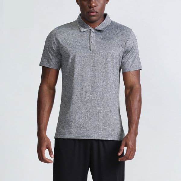 Sports Men's Polo Shirt Mens Quick Dry Sweat-wicking Workout Short Top Men Workout Short Sleeve L80