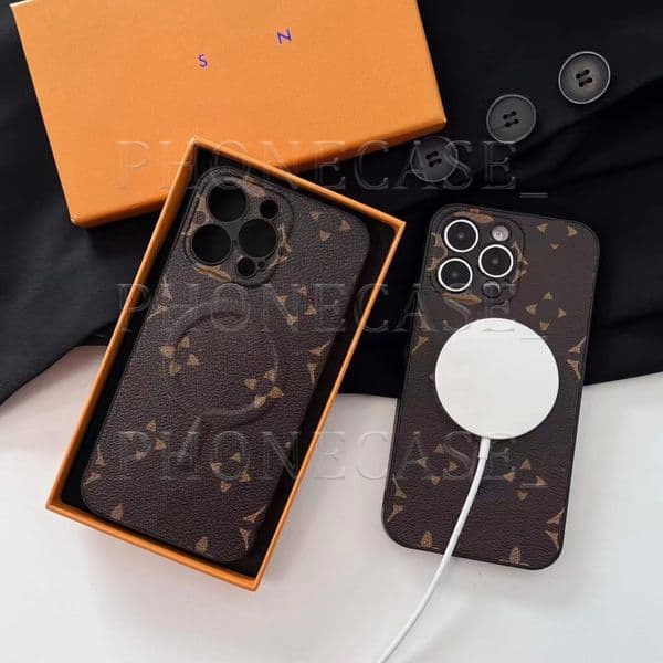 Designer Brand L Phone Cases for iPhone 15 14 Pro Max MagSafe Hi Quality Classic Leather Purse 18 17 16 15pro 14pro 13pro 12pro 13 12 11 Plus Case with Box Man