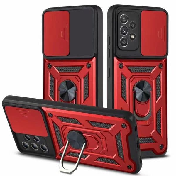 Camera Window Cases For Samsung Galaxy A37 A57 S26 S25 Edge FE A17 A07 A16 A06 A26 A16 A56 A36 A55 A35 Ultra Plus 4G 5G Kickstand Phone Case Cover Fundas