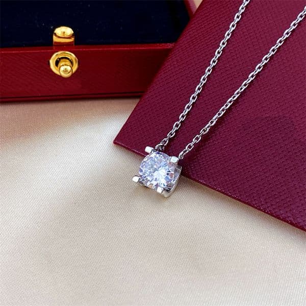 Pendant Necklaces designer necklace moissanite pendant necklaces sterling silver jewelry 18K rise gold silver luxury Necklace fashion jewelry for birthday party