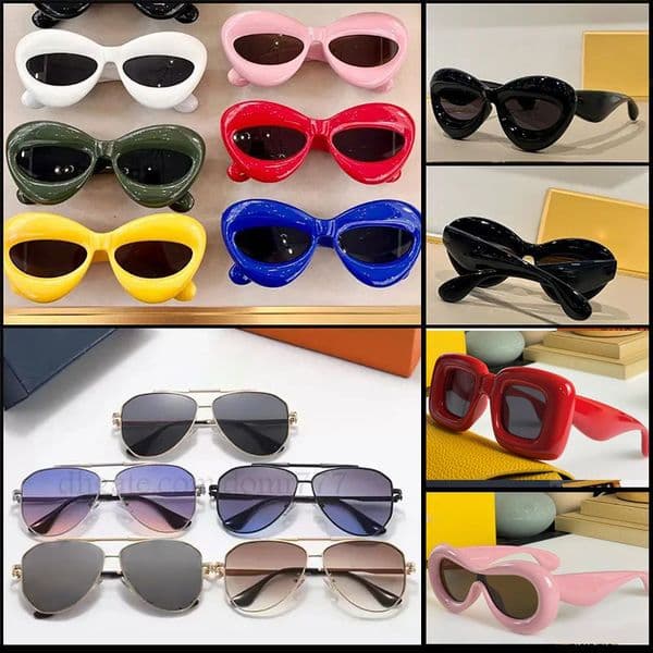 High-Quality Fashion Funny Hip Hop Sunglasses Metal Full Frame Sun Glasses with Gift Box