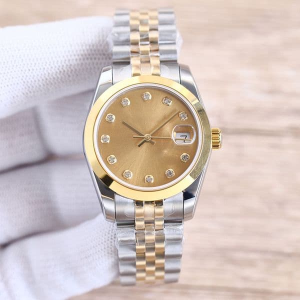 Women orologio watch 28/31MM Rose gold Stainless steel Automatic nical Luminous Waterproof Lady Wristwatches fashion clothes Montre de watches Gift Bracelet