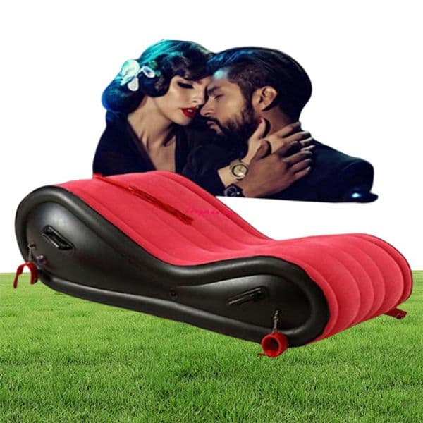 Camp Furniture Modern Inflatable Air Sofa For Adult Love Chair Beach Garden Outdoor Bed Foldable Travel Camping Fun309n