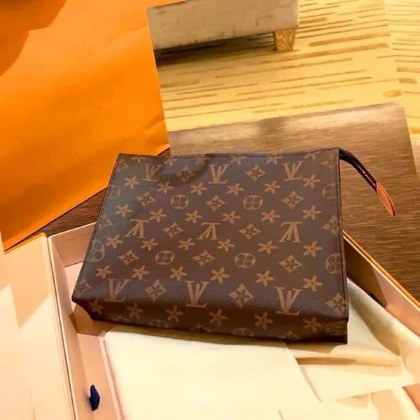 26cm N47542 Clutch Bags Toiletry Pouch Handbags Purses Men Wallet Women Leather Handbag Shoulder Bag Wallets Card Holder Chain Key Pou with DustBags