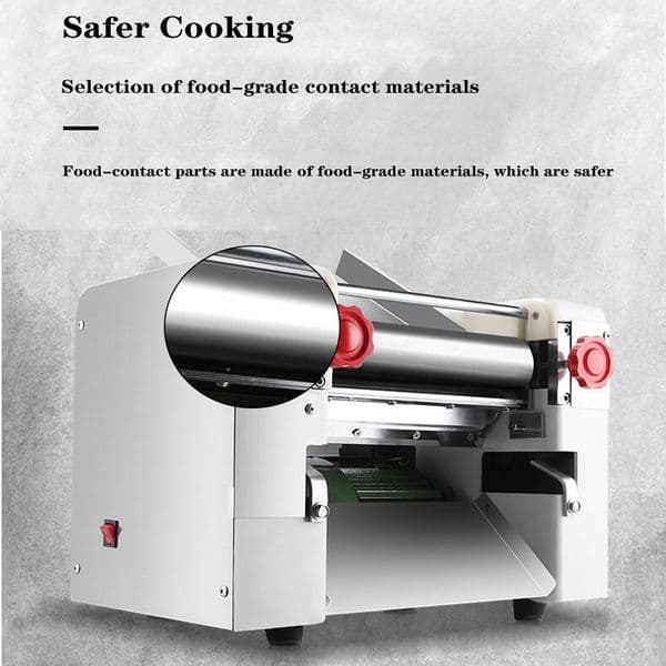 Commercial Noodle Machine 300 Model Stainless Steel Roller Noodle Desktop Pasta Kneading Dumpling Maker