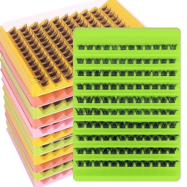 Soft Mink Lashes DIY Cluster Segmented Eyelash Extensions Curled Crisscross Hand Made Reusable Grafed Eyelashes Beautiful Individual Lashes