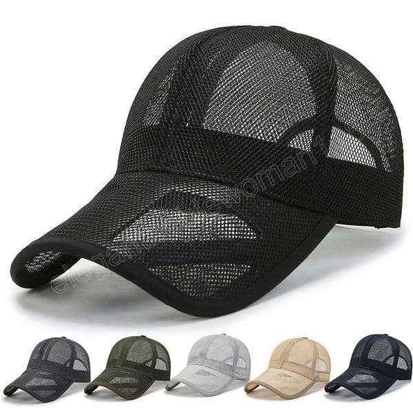 Men Women Unisex Summer Baseball Cap Quick Dry Cooling Sun Protection Running Adjustable Snapback Hat Gorras