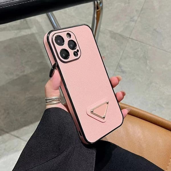 Designer Phone for Apple iPhone 17 16 Pro Max Cases 15 Promax Case 14 Plus 13 12 11 Luxury PU Leather Full Coverage Lens Ring Velvet Lining Back Cover Coque