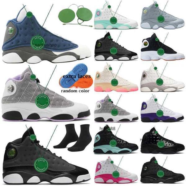 cool 13 Casual shoe mens womens 13s shoes Lakers Hyper Royal court purple flint grey toe he got game black cat Cap And