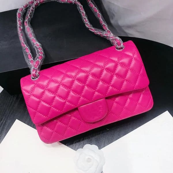 Designer Shoulder Bags Womens Classic Flap Bag Solid Color Rhombus High Quality Sheepskin Hardware Crossbody Bag Coin Purses Messenger Bags Designer Handbags 25cm