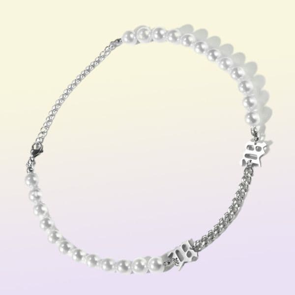 pearl choker necklace for women luxury designer pearls cuban link chain necklaces ins fashion hip hop necklace hip hop jewelry