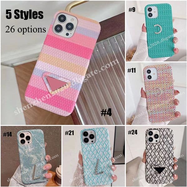 5styles 26options Fashion Phone Cases Shockproof Back Colver Case Phone Case Without Box