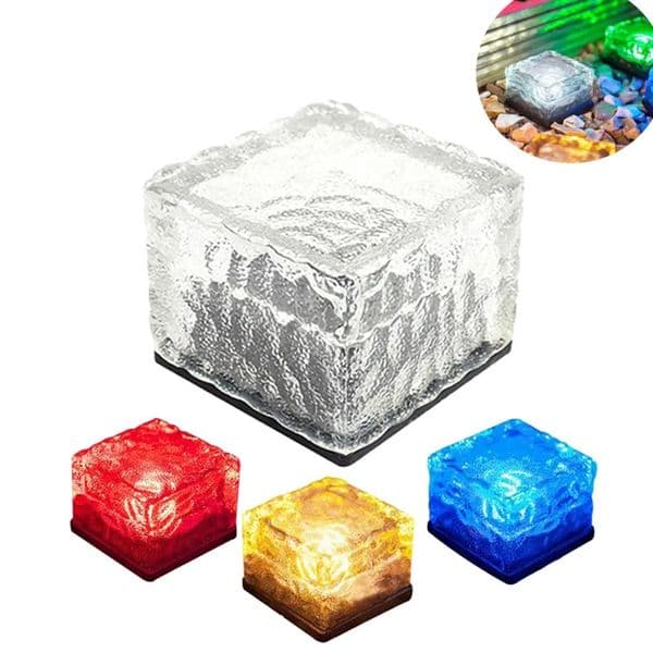 Solar garden lights LED bricks night lamp Auto lighting in dark IP65 waterproof outdoor lighting fixture Garden night lamp