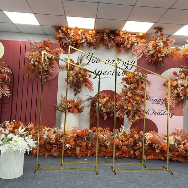 Metal Arch Wedding Scene Decoration Arch Background Grid Screen Birthday Stage Outdoor Decor