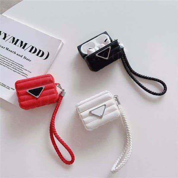 Luxury Designer Airpods Cases Headphone Accessories For Airpod Pro 1 2 3 4 Headset Case High End Fashion Protection Earphone Package With Key Chain Shell Protector
