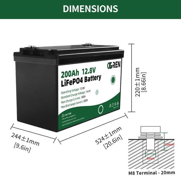 12V 100AH 200Ah 24V 100AH LiFePO4 Battery Lithium Iron Phosphate Battery Built-in BMS for Solar Battery EV RV Vans Boats Campers