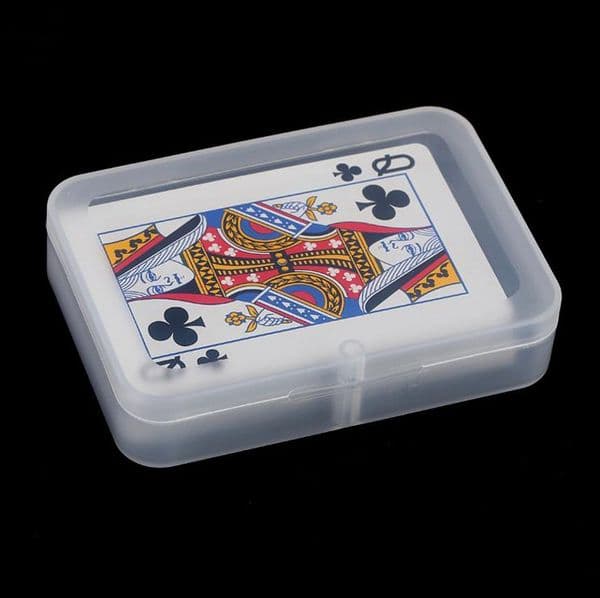 Rectangular Plastic Box Transparent Playing CARDS Plastic Box PP Storage Boxes Packing Case SN624