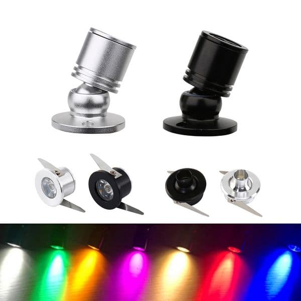 1W Led cabinet mini spot light 110V downlight 12v 24Volt dc jewelry show Include Driver 4000K Ceiling Lamp Crestech168
