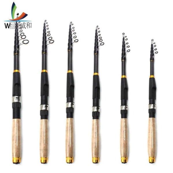 Boat Fishing Rods 182124273036m Fishing Rod Super Short Carbon Fiber Portable Spinning Telescopic Pole Fishing Rod Pole J230211