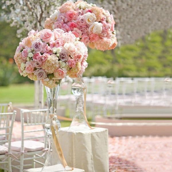 decoration clear Acrylic Wedding Flower Stand Aisle Crystal Clear transparent Column vase for Wedding stage Flower Frame Road Decoration Column party imake583