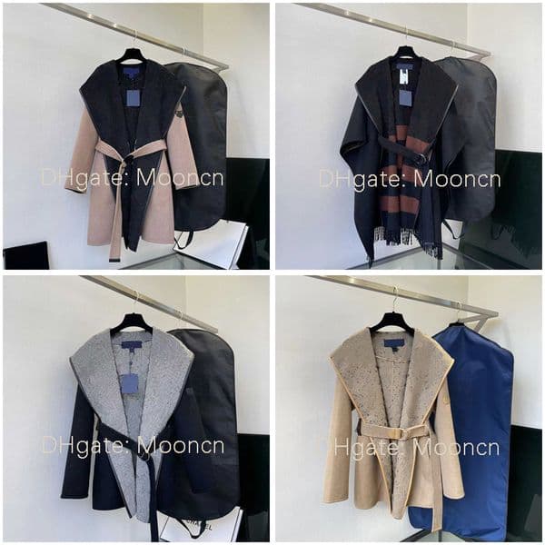 23ss Designer Womens Trench Coats Fashion Outerwear Letters Hooded Collocation Belt Slim Outfit Large Size Windbreaker High Quality A variety