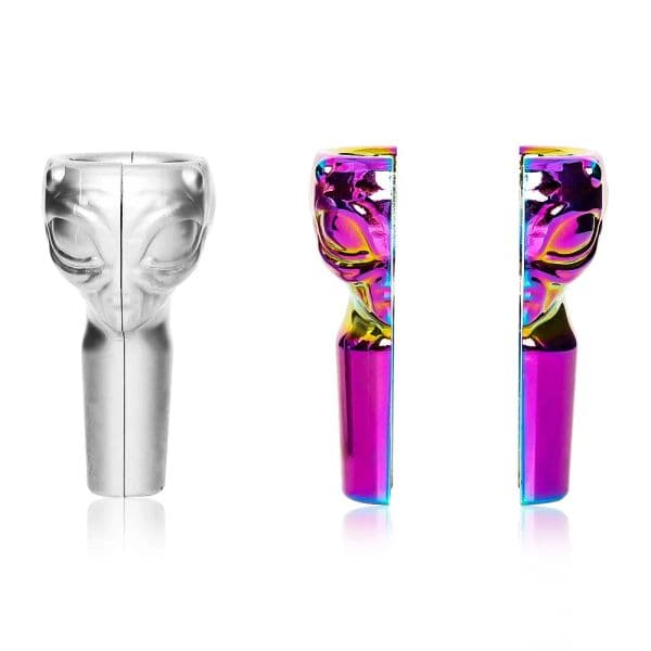14mm 19mm Alien Magnetic Bowl for Glass Bongs Easy Cleaning Smoking Accessories