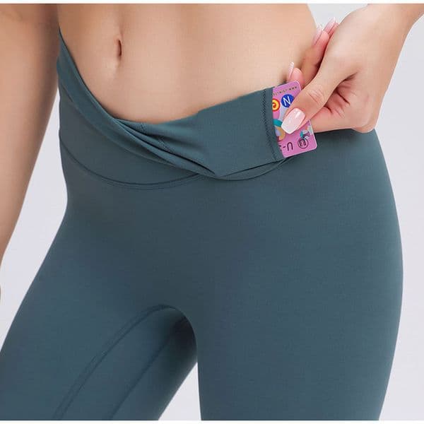High Rise Cropped Pants Yoga Pants Slim Fit Leggings Solid Color Sweatpants Capris Women Elastic Tight