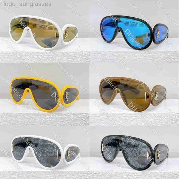 2024 Designer Sunglasses Luxury Wave Mask Sunglasses For Men Women Outdoor Leisure Travel Sun Glasses Gold Letter Design Eyeglasses 13 colors With Box fashion