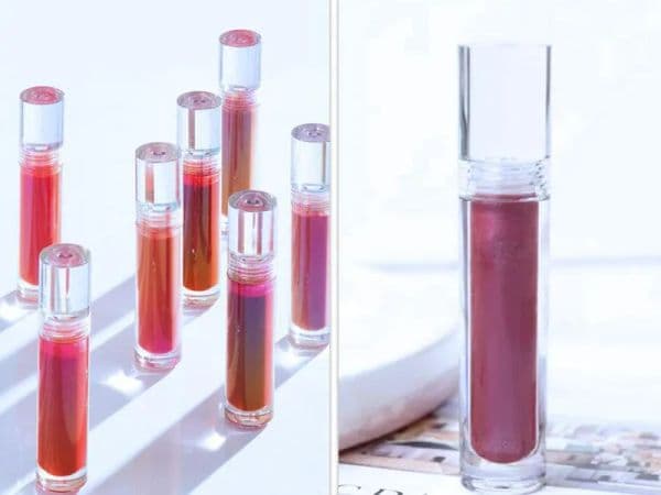 free shipping 100pcs Empty 7.8ML Lipgloss Tubes Round Transparent Lip Gloss Tubes With Wand Empty Lip Gloss Tubes Clear factory outlet