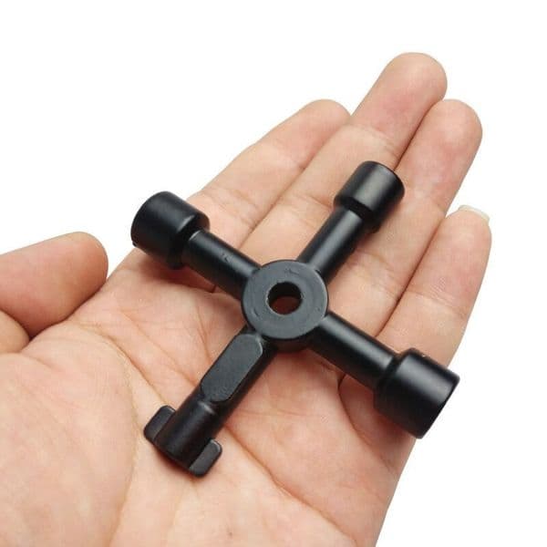 Multi-function Key Wrench Four-in-one Inner Triangular Cross Electric Control Cabinet Shield Door Valve Long Head