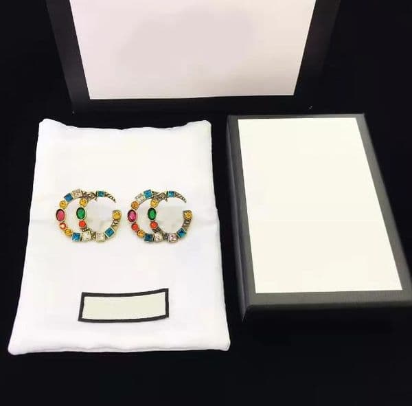 designer jewelry earrings Colored diamond earrings for women as wedding gifts