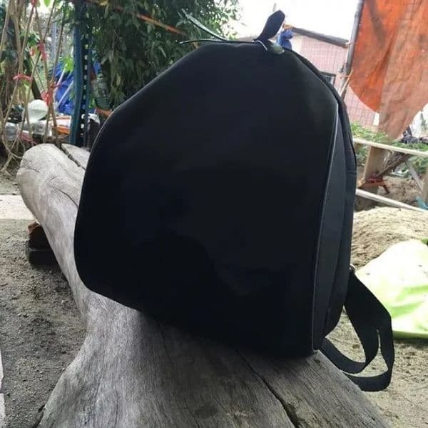 NEW Classic pattern Fashion mini black 2 color sewing Travel Bag Vintage Style Retro Shoulders case Backpack