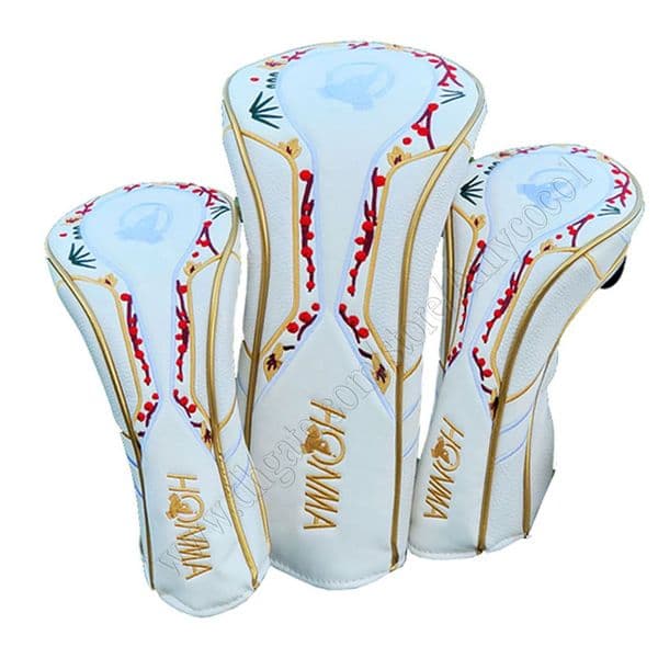 Wholesale Golf Driver Headcover HONMA Golf Wood Headcover High quality 1.3 5Golf Clubs Cover HONMA Supplies Free Shipping