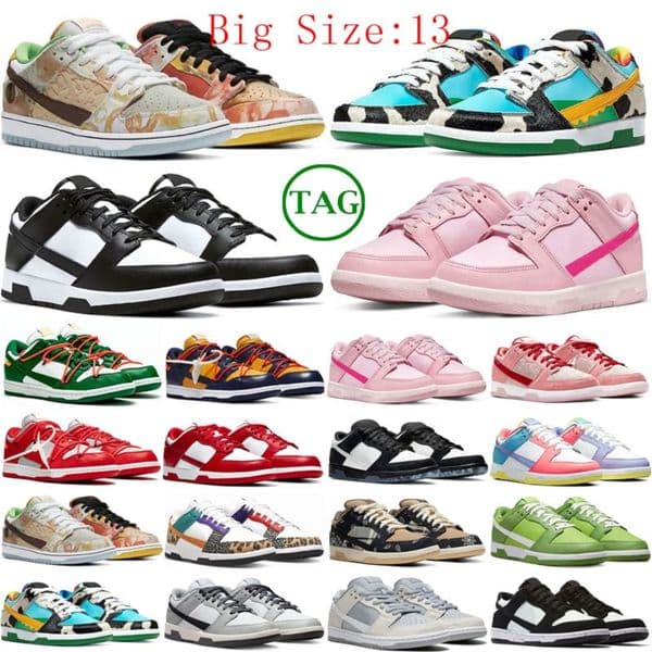 Designer running shoes panda low classic for mens women sneakers triple pink university red Grey Fog chunky Valentines Day UNC safari sports trainers size 13