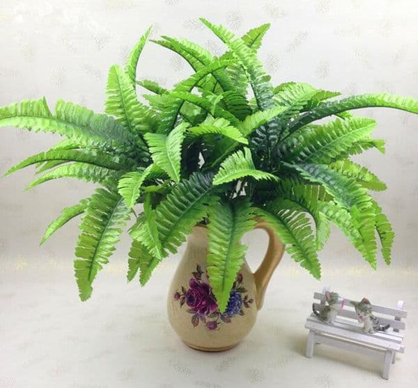 Artificial Plastic Fern Plant Fake Flower Wedding Flower Arrangement Home Decoration G598