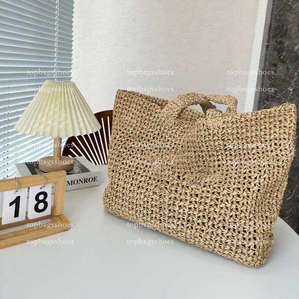 designer shopping bag handbags women the tote bags straw Shoulder Bags beach Weaving Raffia luxury woven bag shopping purses lady large capacity