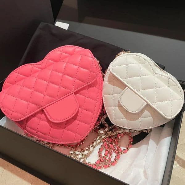 Women mens half moon Clutch Bags Beach chain saddle pochette large tote bags envelope Designer Genuine Leather Shoulder Bag heart Organizer underarm hand bag