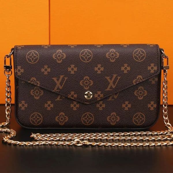 Luxurys Designers Bag 3pcs/set accessories womens Crossbody bags Leather Messenger Handbag purses Flowers shoulder Bags lady chain Wallets with box M61276 AA12