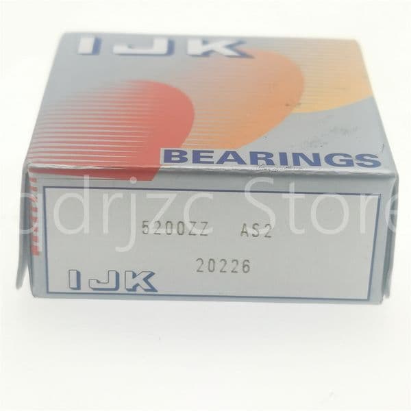 IJK Double Row Angular Contact Ball Bearing 5200ZZ = 3200A-2Z 5200-SBKFF 3200-BB-2Z-TVH 10mm X 30mm X 14.3mm