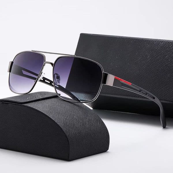 Luxury Oval hollowed-out Designer Summer Color-changing Polarized Glasses Water Silver retro oversized sunglasses for women and men Sun glass