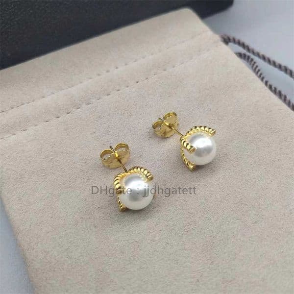 Stud earrings Jewelry free designer luxury bijoux jewelry fashion shipping woman earring Earrings Luxury Pearl Stud High Quality 925 Silver Needle Accessories
