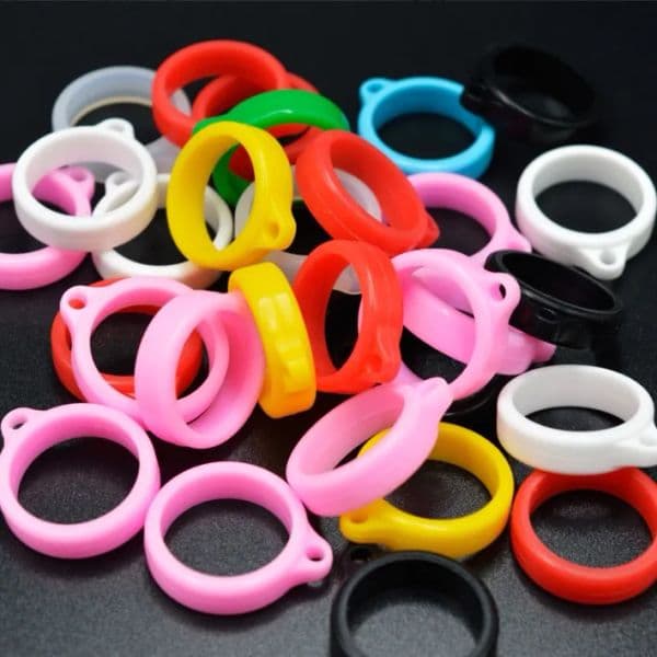 Anti-Lost Silicone Rubber Rings Holder Multipurpose Adjustable Cases Necklace Lanyard Replacement Pendant Carrying Kit for Pens Diameter