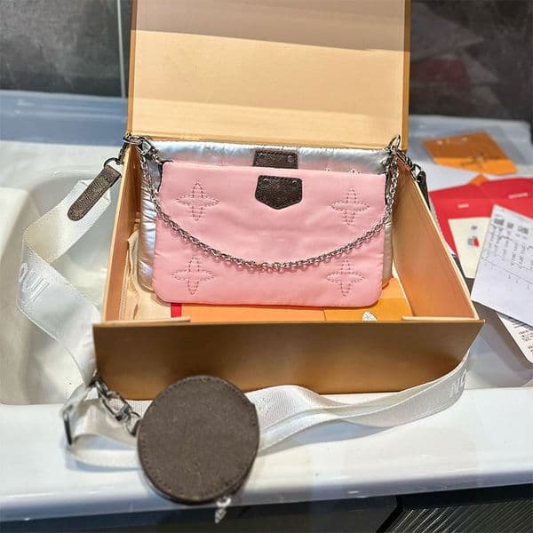 Maxi Multi Pochette Accessoires Crossbody Women Shoulder Purse Wallet messenger Bag