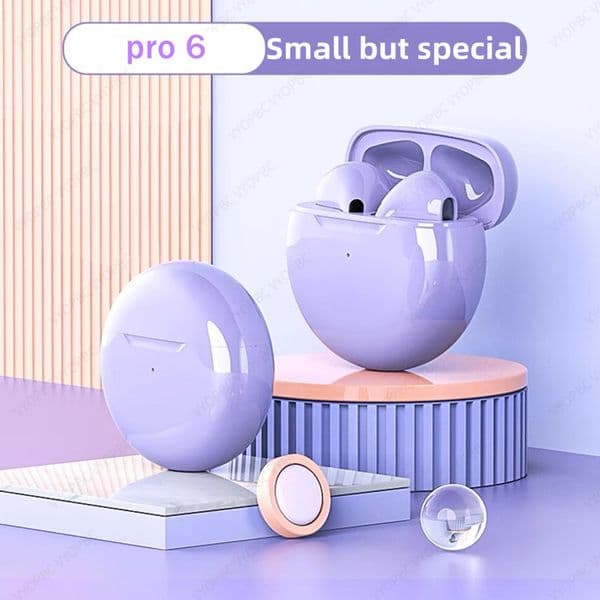 Pro6 TWS Touch Control Wireless Headphone Bluetooth 5.0 Earphones Sport Earbuds Music Headset For Iphone Xiaomi phones