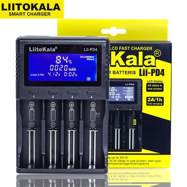 High Quality Liitokala Lii-Pd4 Nickel-Hydrogen For Li-Ion 18650 Battery Smart Charger Yanwen Epacket